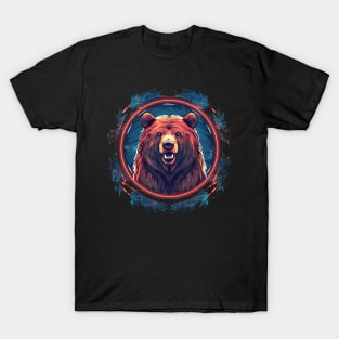 Grizzly Bear in Ornmament, Love Bears T-Shirt